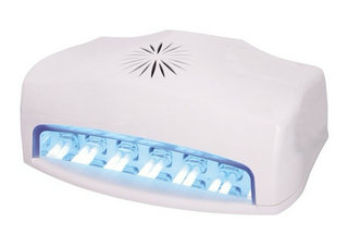 Rosa uñas lámpara de UV de 54W curado con plástico ABS, encendido / apagado por la belleza de uñas
