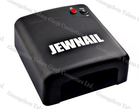 Negro inofensivo luz de lámpara de calor de uñas UV de 36 vatios con 2.4 mm, 4 * 9W bombillas