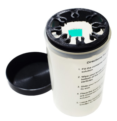 Clave la taza del limpiador de las herramientas del arte del clavo de la botella del cepillo que se lava con el plástico