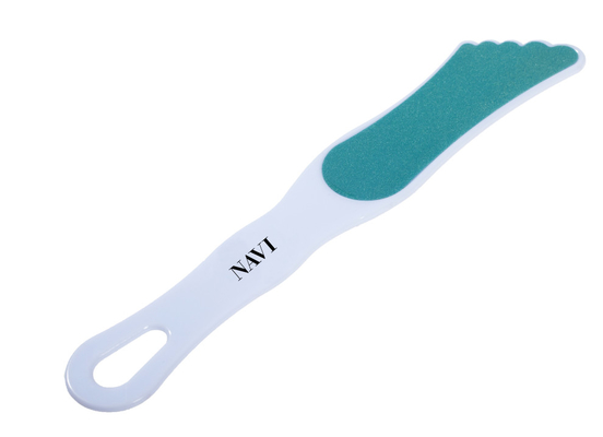 Fichero plástico del pie de Exfoliationg Scurb del fichero de la pedicura de la forma del pie de la herramienta del arte del clavo