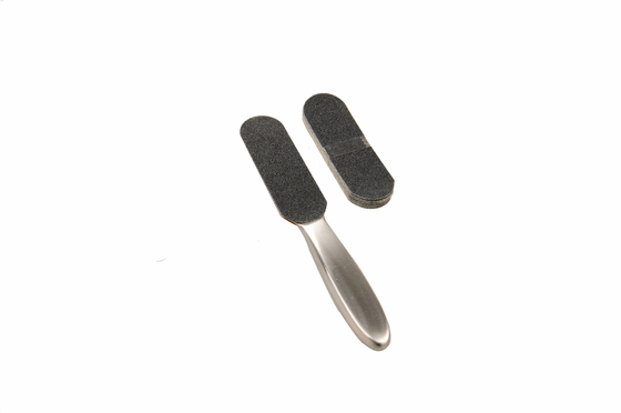 Fichero cambiable de la pedicura del papel de lija del lado del doble del acero inoxidable