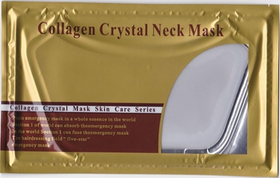 Arruga anti del colágeno 24k del oro facial transparente de la máscara para el cuello SJ-055