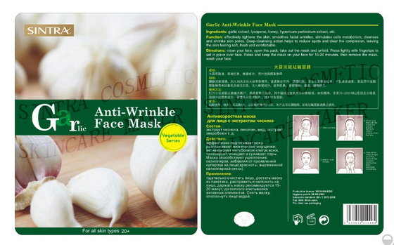 Piel que aprieta la máscara facial hidratante/la mascarilla del ajo SC-02 del colágeno
