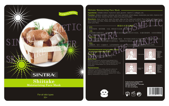 Shiitake liso que hidrata la naturaleza facial de la máscara con el colágeno JL-01