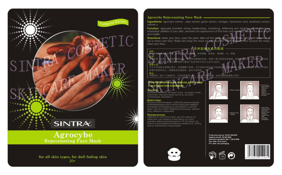 Piel facial de seda hidratante natural de la máscara de Agrocybe que rejuvenece JL-04