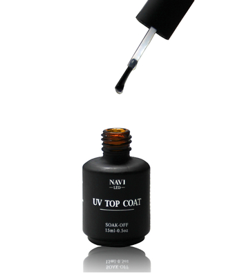 El ningún agrietarse/ningún se descolora clavo empapa la capa ULTRAVIOLETA del top del polaco del gel del clavo 15 ml