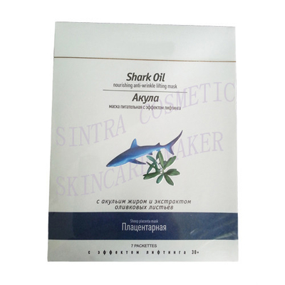 Aceite de tiburón que hidrata la máscara facial, máscara de elevación de alimentación MM-03 de la arruga anti
