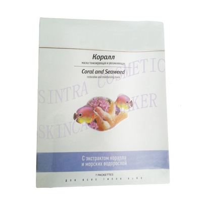 Seda del colágeno que hidrata la mascarilla facial de la máscara, del coral y de la alga marina MM-06