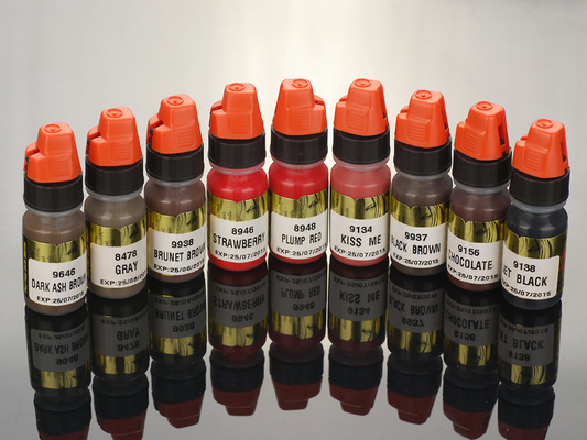 Pigmentos permanentes micro cosméticos naturales del maquillaje de la salud 8ml con 38 colores