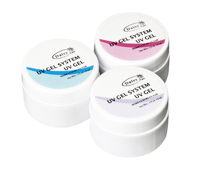 Sistema ULTRAVIOLETA 0.5oz del gel del clavo blanco del claro/de la naturaleza sin agrietarse