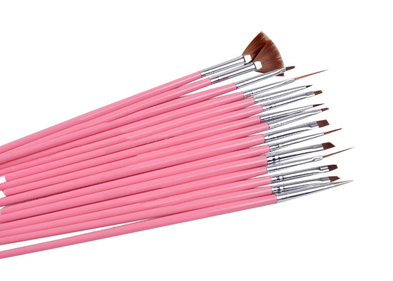 Punteando los cepillos finos del arte del clavo de la herramienta para el maquillaje con el cepillo/la pluma de la fan diseñe