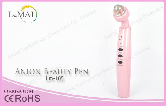 Dispositivo ultrasónico de la belleza de la ión negativo portátil para el salón/la pluma antiarrugas