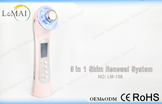 Equipo ultrasónico de la belleza de la terapia del fotón para la cara profundamente de limpieza