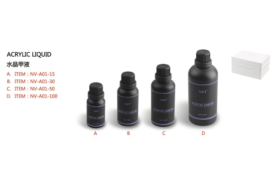 Líquido de acrílico purpúreo claro del clavo de Navi 15ml 30ml 50ml 100ml para la tienda del clavo