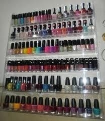 Tenedores de acrílico de la exhibición del tenedor de acrílico del esmalte de uñas con forma hermosa