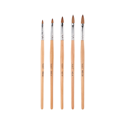 Pintura durable de la manija de la manicura del cepillo de madera del clavo para el clavo de acrílico