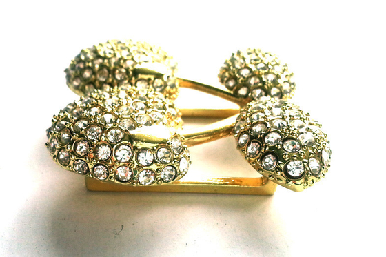 Accesorios de la ropa del cristal/del metal con las gemas de acrílico del diamante