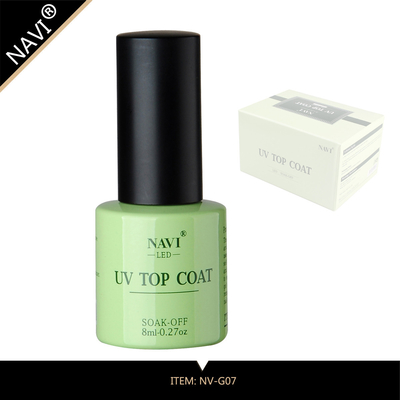 el gel ultravioleta del arte del clavo 8ml inodoro empapa de ULTRAVIOLETA, capa superior del esmalte de uñas