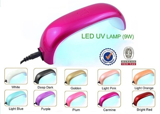 curado ULTRAVIOLETA del ventilador del esmalte de uñas del secador del clavo del dedo del pie de la luz de la lámpara del gel del arco iris LED de 9W 110V