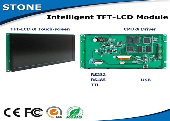 Módulos de alta resolución de la pantalla LCD táctil 5,7 pulgadas para la automatización casera