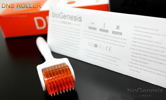 Las agujas titanium del rodillo 200 micro del cuerpo DNS Derma de la cara de la terapia del skinn del rodillo de Derma de la biogénesis del DNS hacen frente al rodillo del cuerpo de la piel