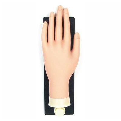 Clave la mano falsa plástica suave de la práctica de la mano de la práctica del salón para el entrenamiento del arte del clavo