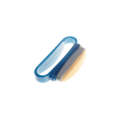Herramientas materiales del arte del clavo del almacenador intermediario DIY de la crema del arte del clavo del mini cuero azul de encargo del color de NAVI con la herramienta de la manicura de la cubierta