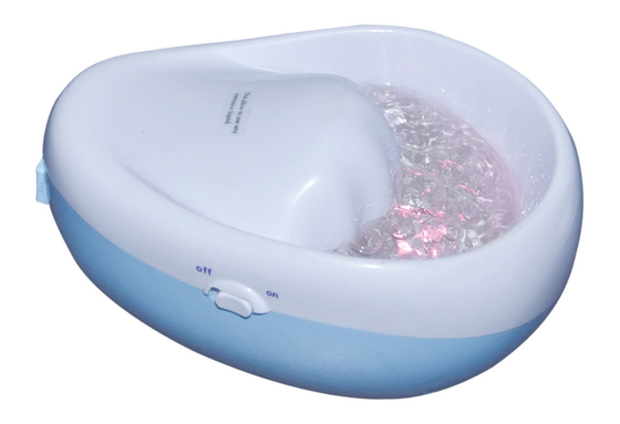 Cuenco eléctrico de la manicura del mini del clavo balneario de la burbuja con 7 colores LED 110V-250V