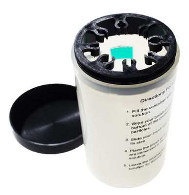 Clave la taza del limpiador de las herramientas del arte del clavo de la botella del cepillo que se lava con el plástico