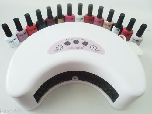 Menos de 12W LED uñas UV lámpara con ROHS certificado, LED Base de Gel