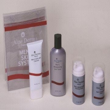 Cuidado de la piel de los hombres, hecho del áloe orgánico Vera, para la despedregadora facial, crema de afeitar, loción, tinta de la piel