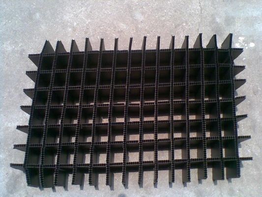Hojas divisorias plásticas plegables negras/blancas de la resistencia térmica para el almacenador intermediario/el embalaje