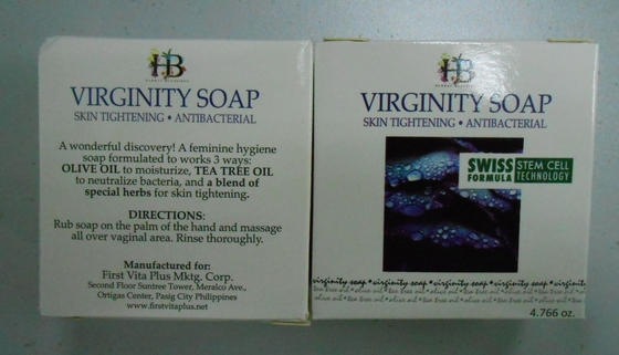 Virginidad herbaria natural del 100% que aprieta el jabón