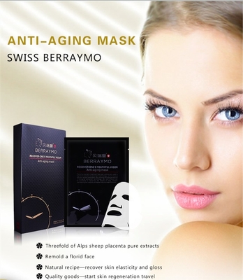cuidado facial de la cara de la máscara de la belleza del cuidado de la Berraymo-piel de la máscara el 100% del ácido hialurónico del colágeno anti antienvejecedor chino de la arruga