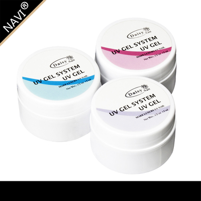 sistema ULTRAVIOLETA del esmalte de uñas del gel del clavo 15ml/0.5oz con claro rosado blanco
