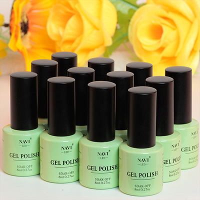 El clavo seco rápido de la pintura 8ML empapa de polaco ULTRAVIOLETA del gel del clavo con 201 colores