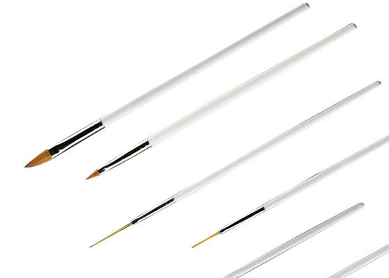 Cosmético cepillos planos del arte del clavo de 18 pedazos para el maquillaje/el cepillo de la fan del arte del clavo