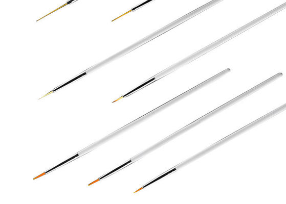 Cosmético cepillos planos del arte del clavo de 18 pedazos para el maquillaje/el cepillo de la fan del arte del clavo