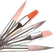 Nuevo sistema de cepillo del arte del clavo, el mejor cepillo de la pintura al óleo, 12pcs por cepillo de cerda del sistema